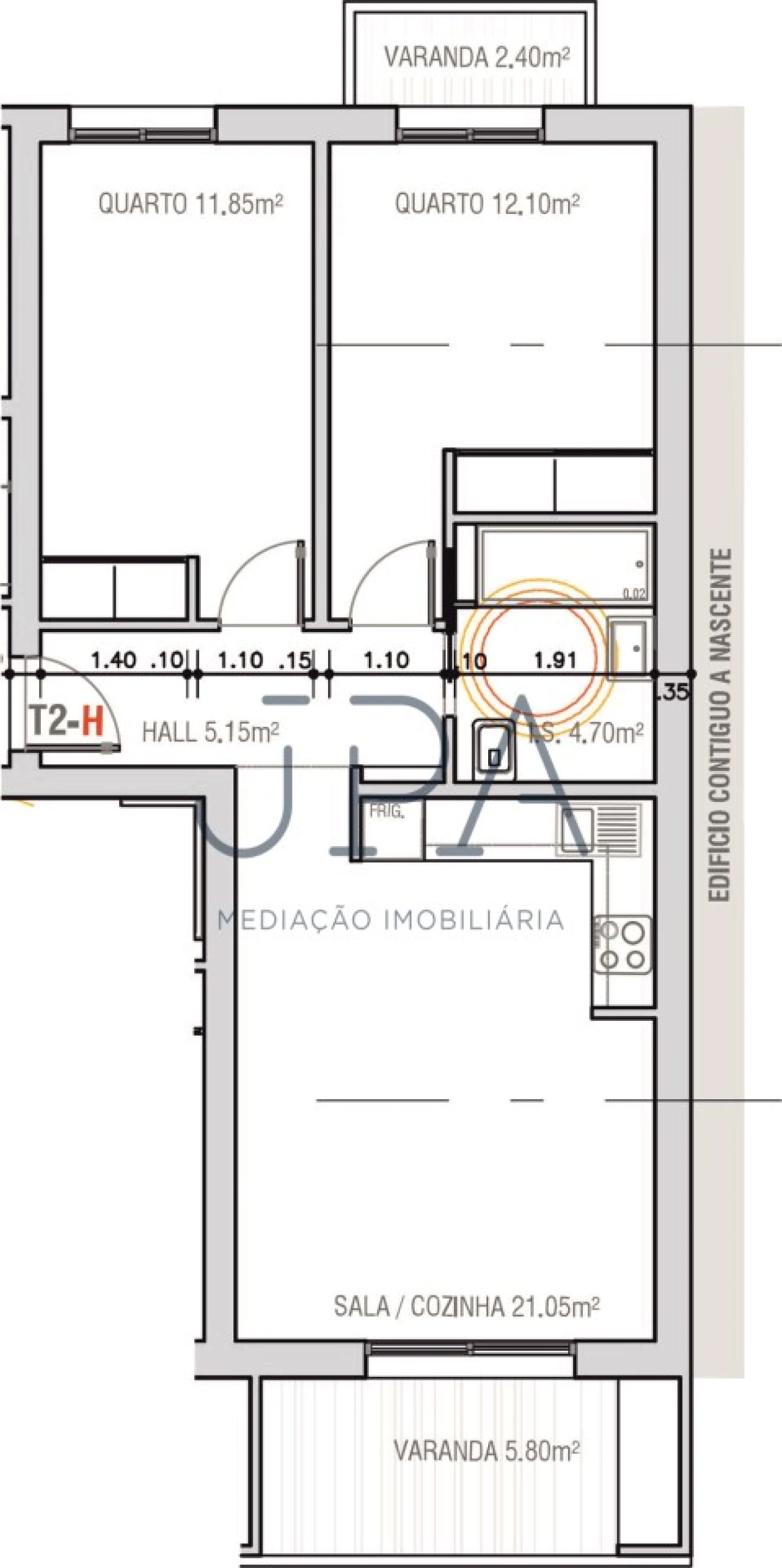 Apartamento T2 para Venda em Monte Gordo Foto 2