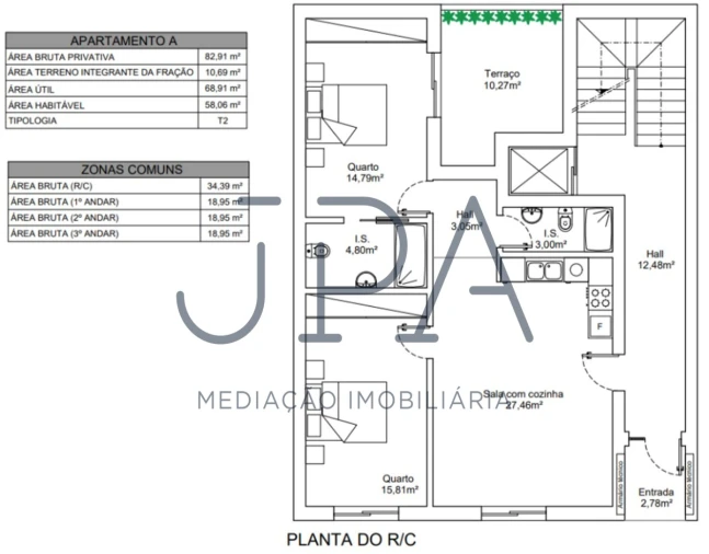 Apartamento T2 para Venda em Vila Real de Santo Antonio Foto 2
