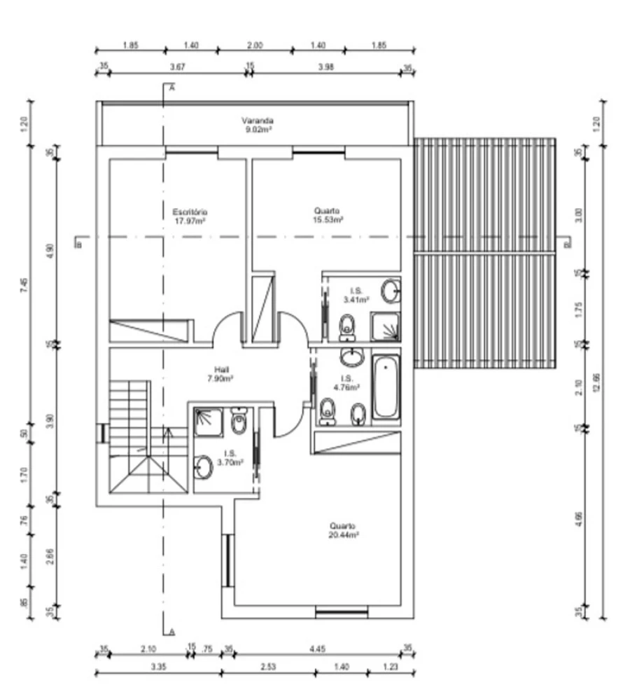 Moradia T4 para Venda em Altura Planta 2