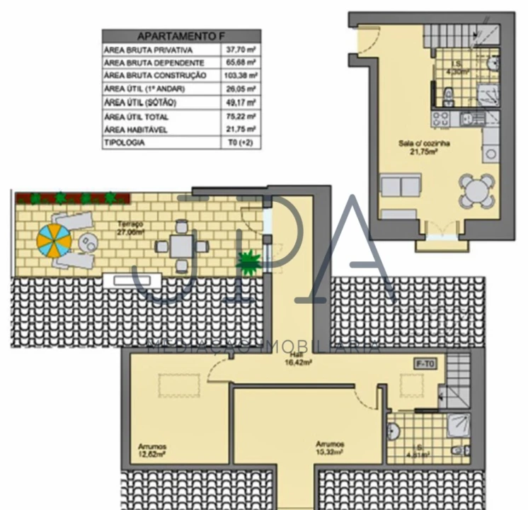 Apartamento T2 para Venda em Vila Real de Santo Antonio Foto 3