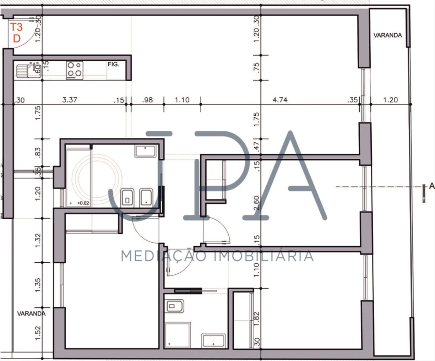 Apartamento T3 para Venda em Vila Real de Santo Antonio Foto 1