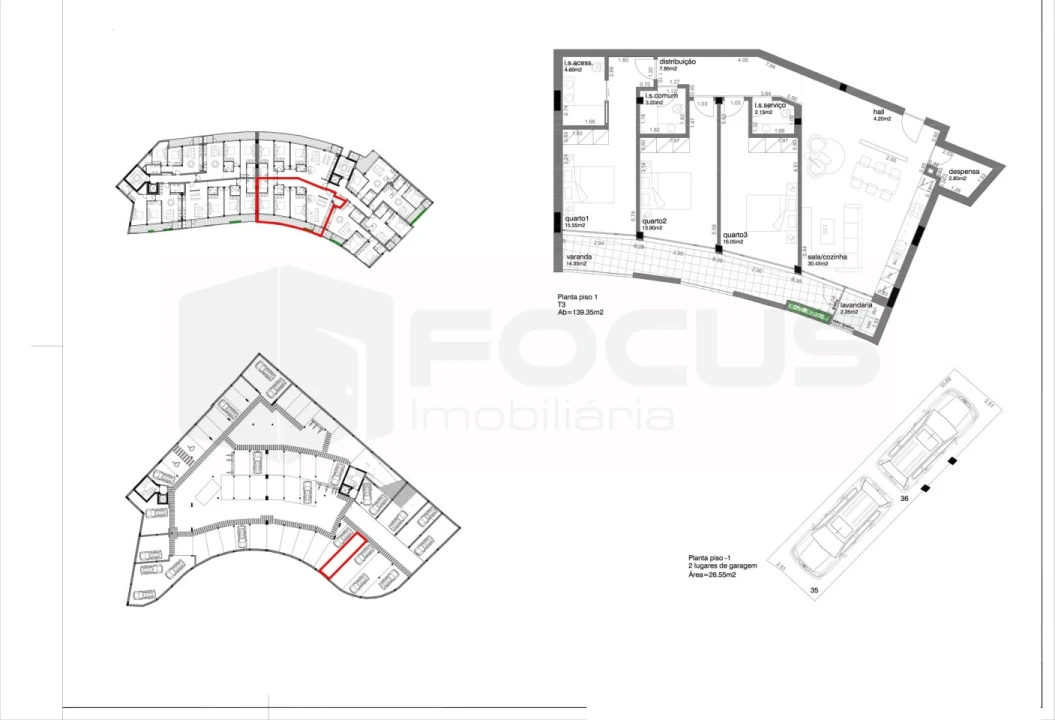 Apartamento T3 para Venda em Aradas Foto 11