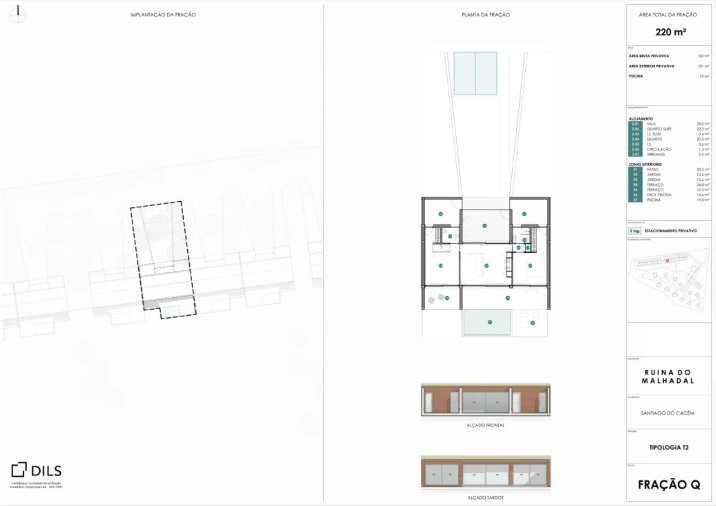 Apartamento T2 para Venda em São Francisco da Serra Planta 1