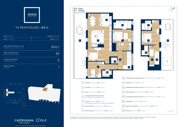 Apartamento T3 para Venda em Campanhã Planta 1
