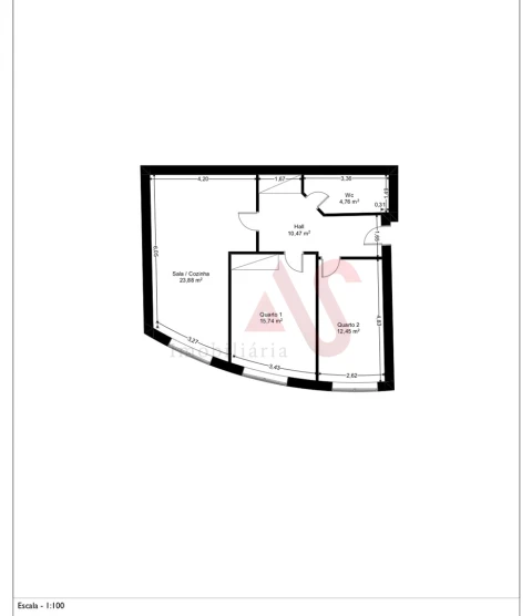 Apartamento T2 para Venda em Caldas de Vizela (São Miguel e São João)