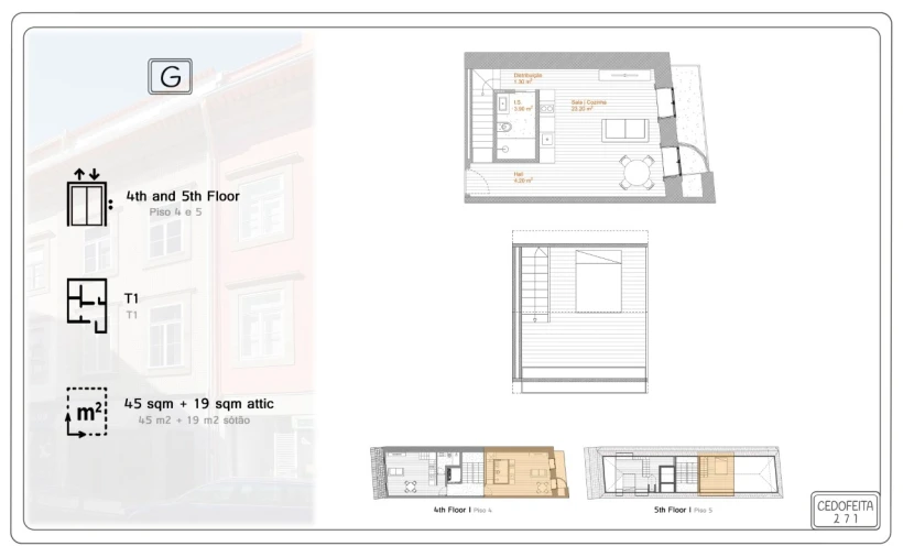 Apartamento para Venda em Cedofeita, Santo Ildefonso, Sé, Miragaia, São Nicolau e Vitória Planta 1