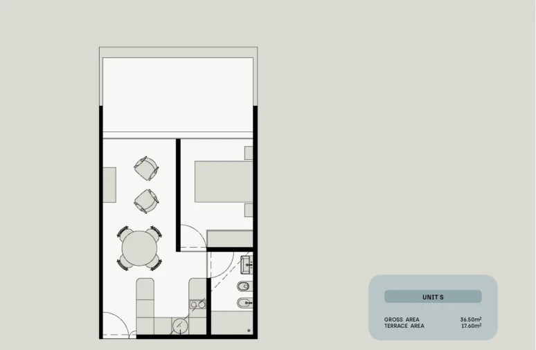 Apartamento T1 para Venda em Santa Marinha e São Pedro da Afurada Planta 5