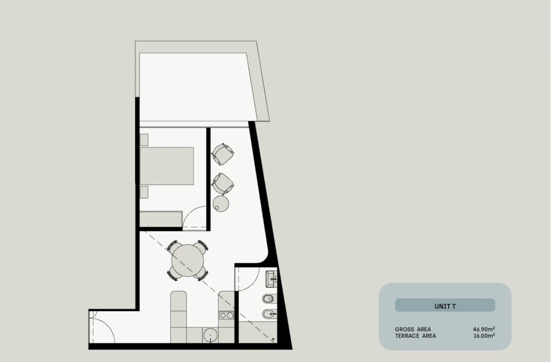 Apartamento T1 para Venda em Santa Marinha e São Pedro da Afurada Planta 6