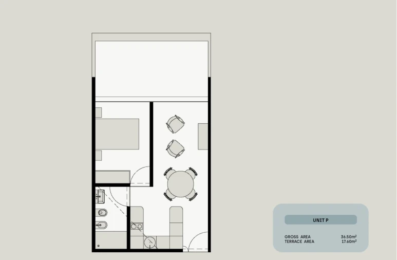 Apartamento T1 para Venda em Santa Marinha e São Pedro da Afurada Planta 1