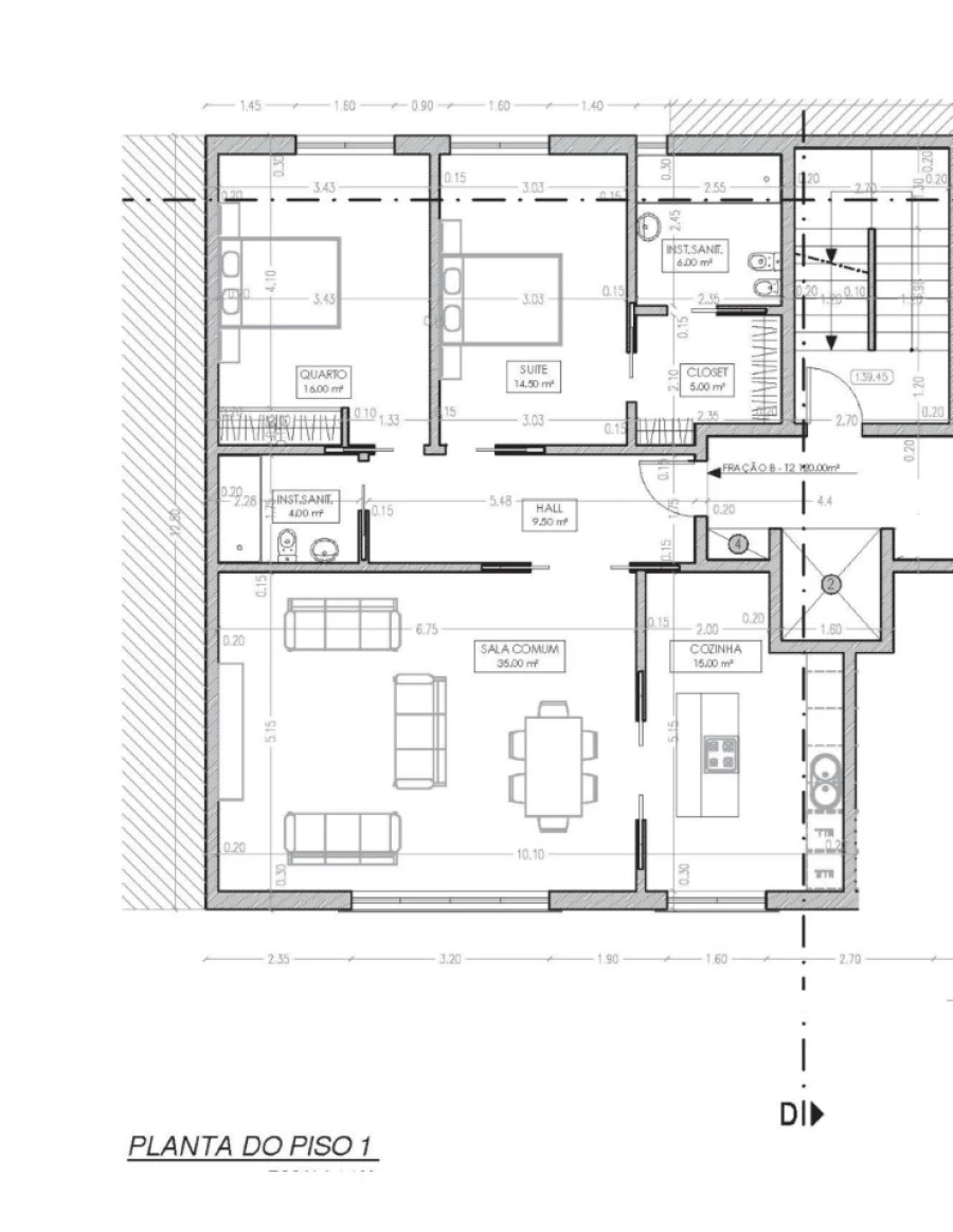 Apartamento T2 para Venda em Ramada e Caneças Planta 1