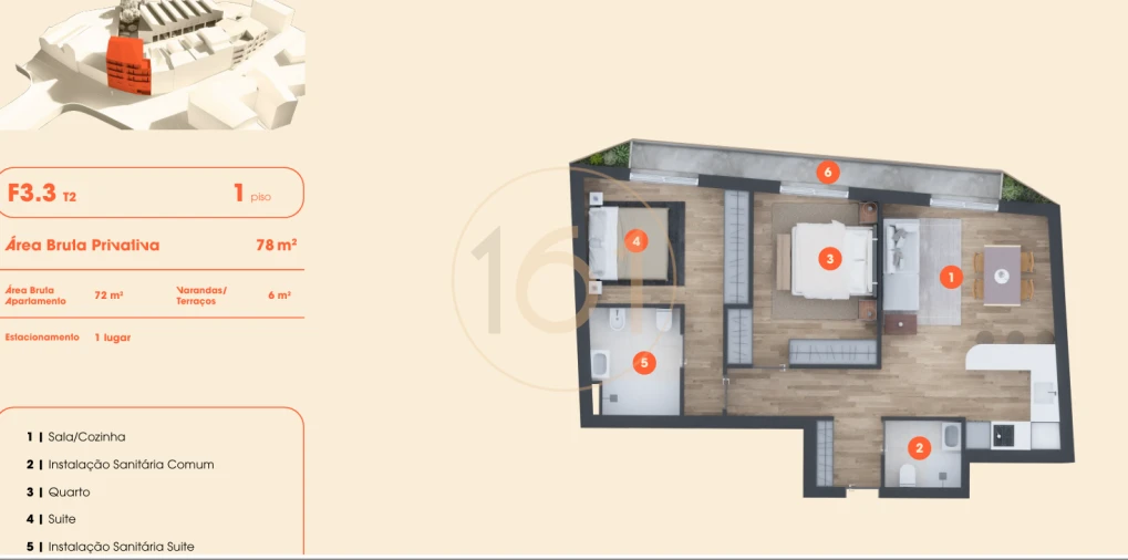 Apartamento T2 para Venda em Lordelo do Ouro e Massarelos Foto 14