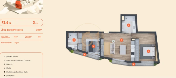 Apartamento T2 para Venda em Lordelo do Ouro e Massarelos