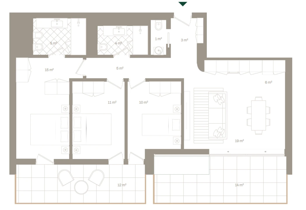 Apartamento T3 para Venda em Santa Marinha e São Pedro da Afurada Foto 21