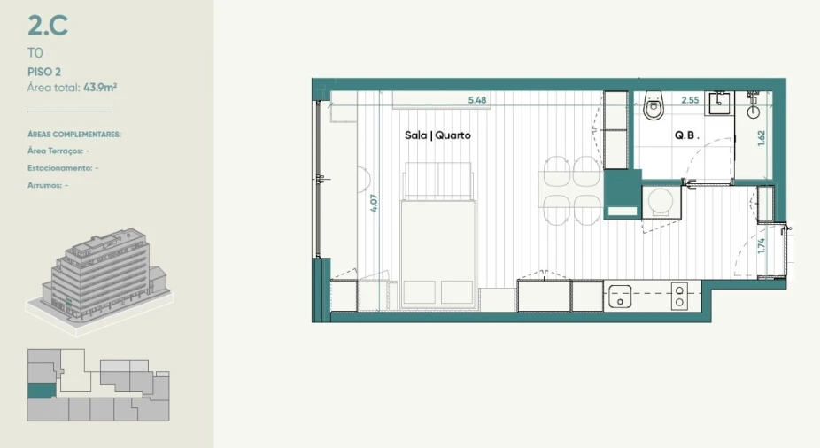 Apartamento para Venda em Matosinhos e Leça da Palmeira Planta 1