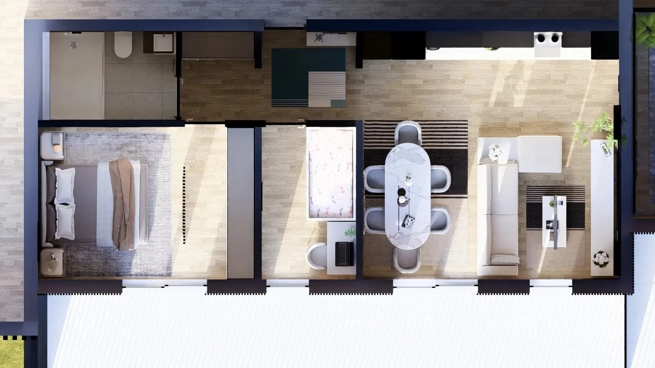 Apartamento T1 para Venda em Armação de Pera Planta 2