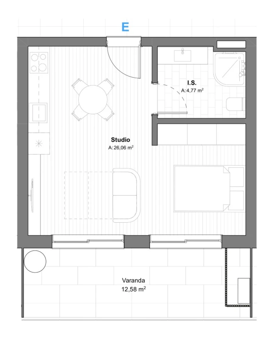 Apartamento para Venda em Armação de Pera Planta 1