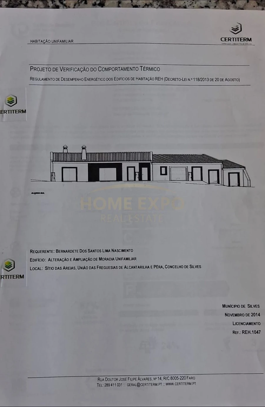 Quinta T2 para Venda em Silves Planta 1