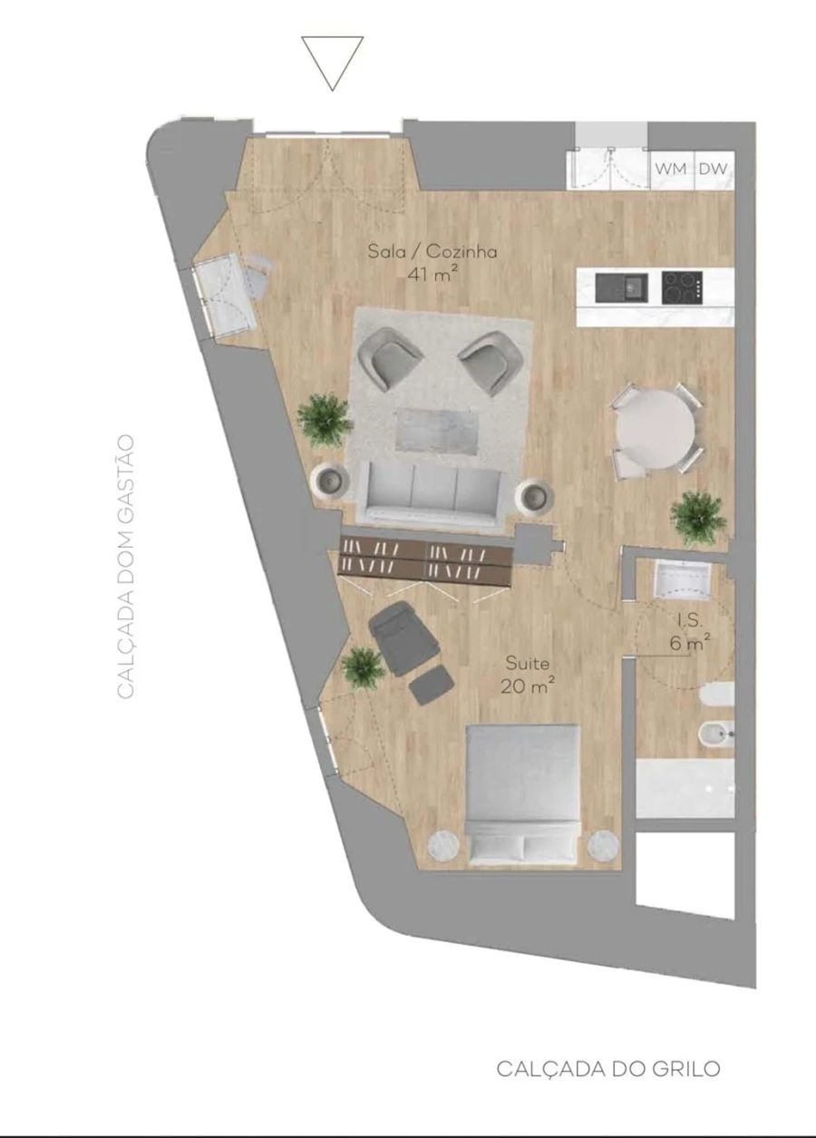Apartamento T1 para Venda em Beato Foto 5