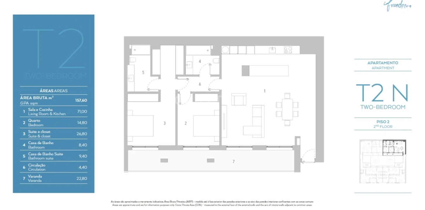 Apartamento T2 para Venda em Arroios Foto 14