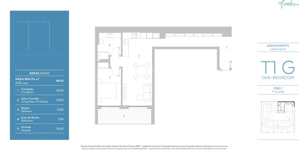 Apartamento T1 para Venda em Arroios Foto 14