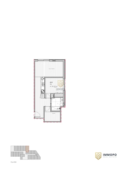 Apartamento T2 para Venda em Mafamude e Vilar do Paraíso