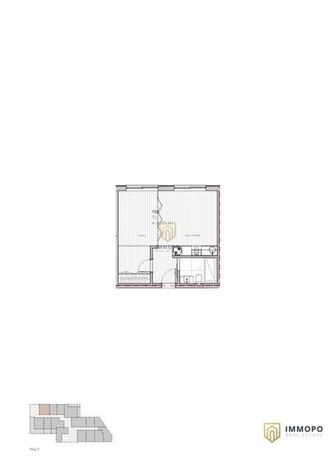 Apartamento T1 para Venda em Mafamude e Vilar do Paraíso