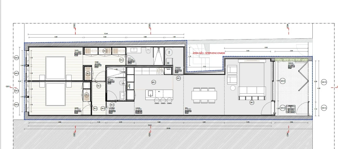 Apartamento T2 para Venda em Lordelo do Ouro e Massarelos Planta 1