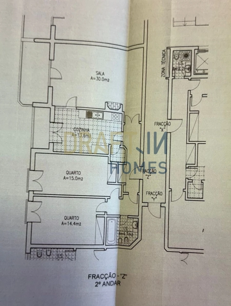 Apartamento T2 para Venda em Lourinhã e Atalaia Planta 1