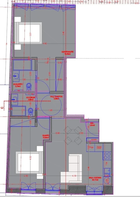 Apartamento T2 para Venda em Viseu