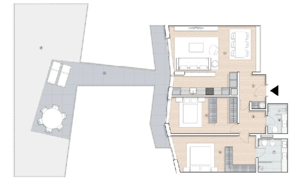 Apartamento T2 para Venda em Paranhos Planta 2