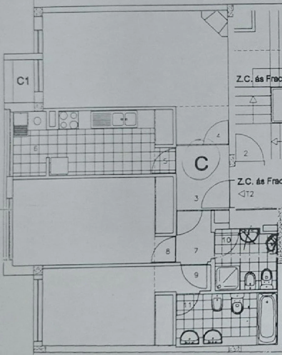 Apartamento T2 para Venda em Cidade da Maia Planta 1