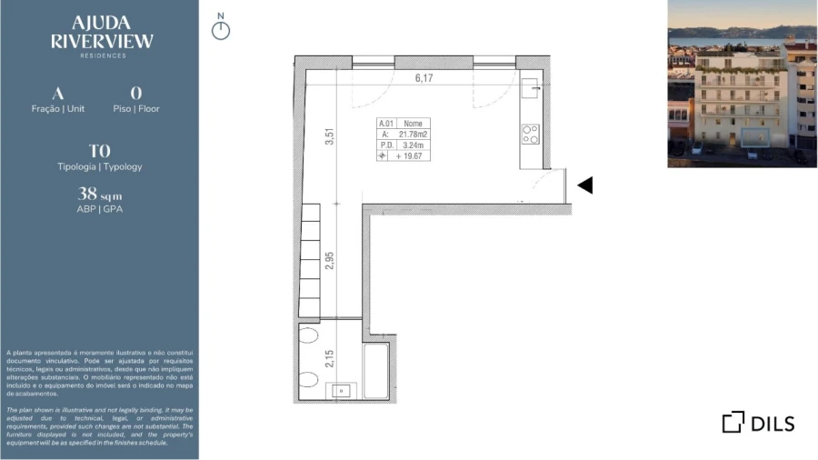 Apartamento para Venda em Ajuda Planta 1
