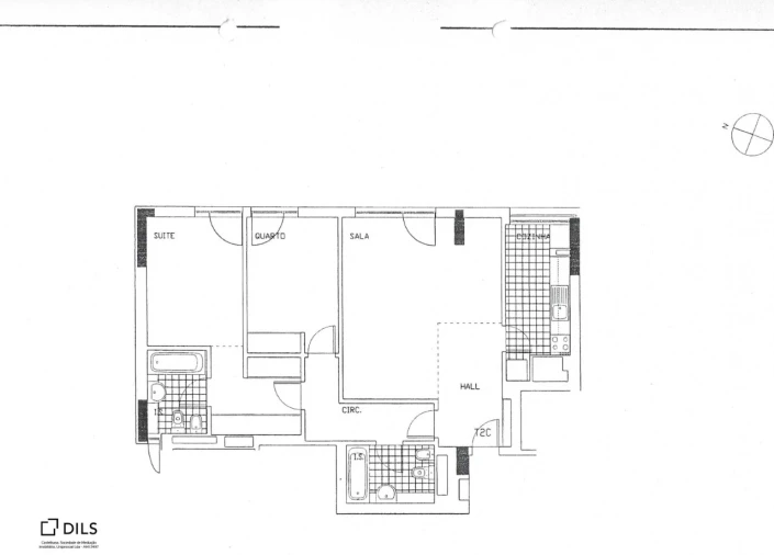 Apartamento T2 para Venda em Santa Clara Planta 1