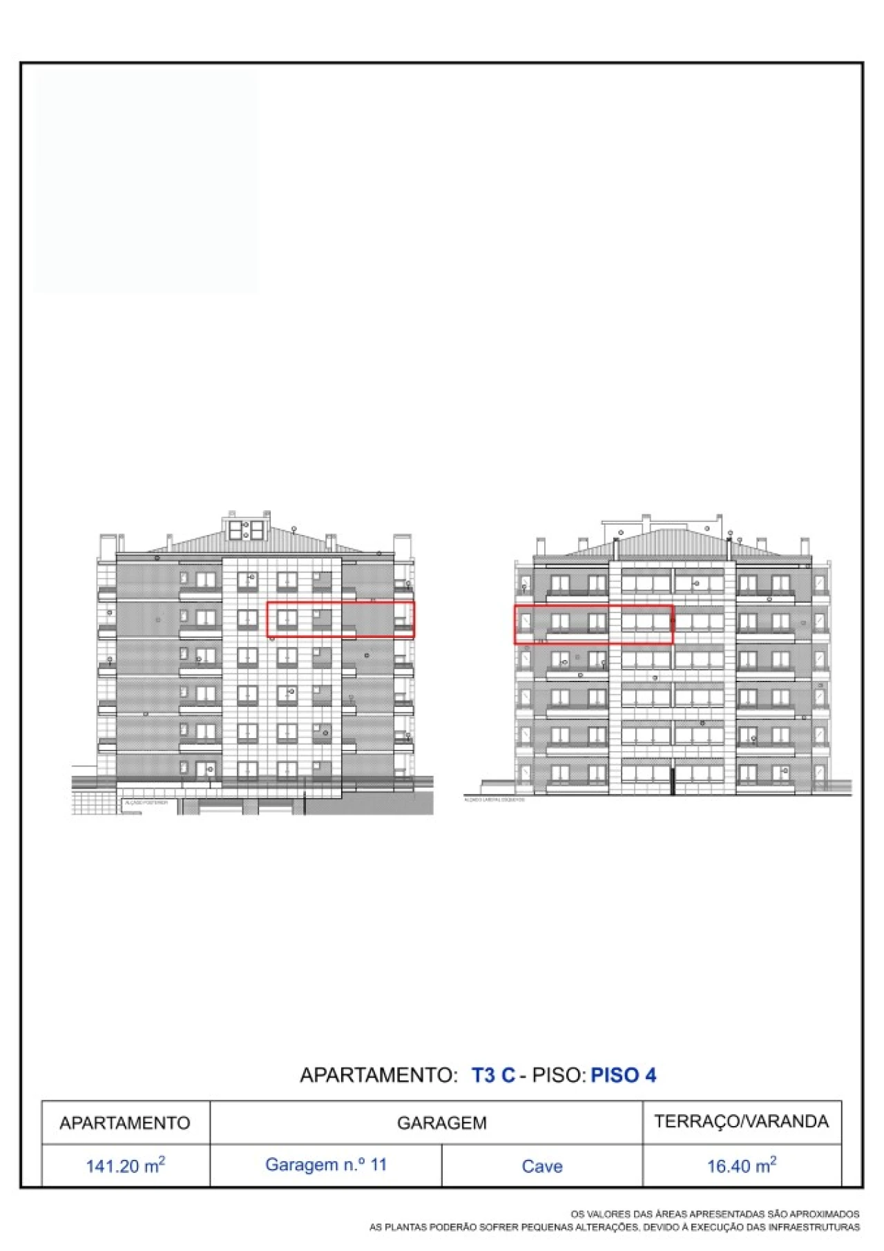 Apartamento T3 para Venda em Tavarede Planta 2