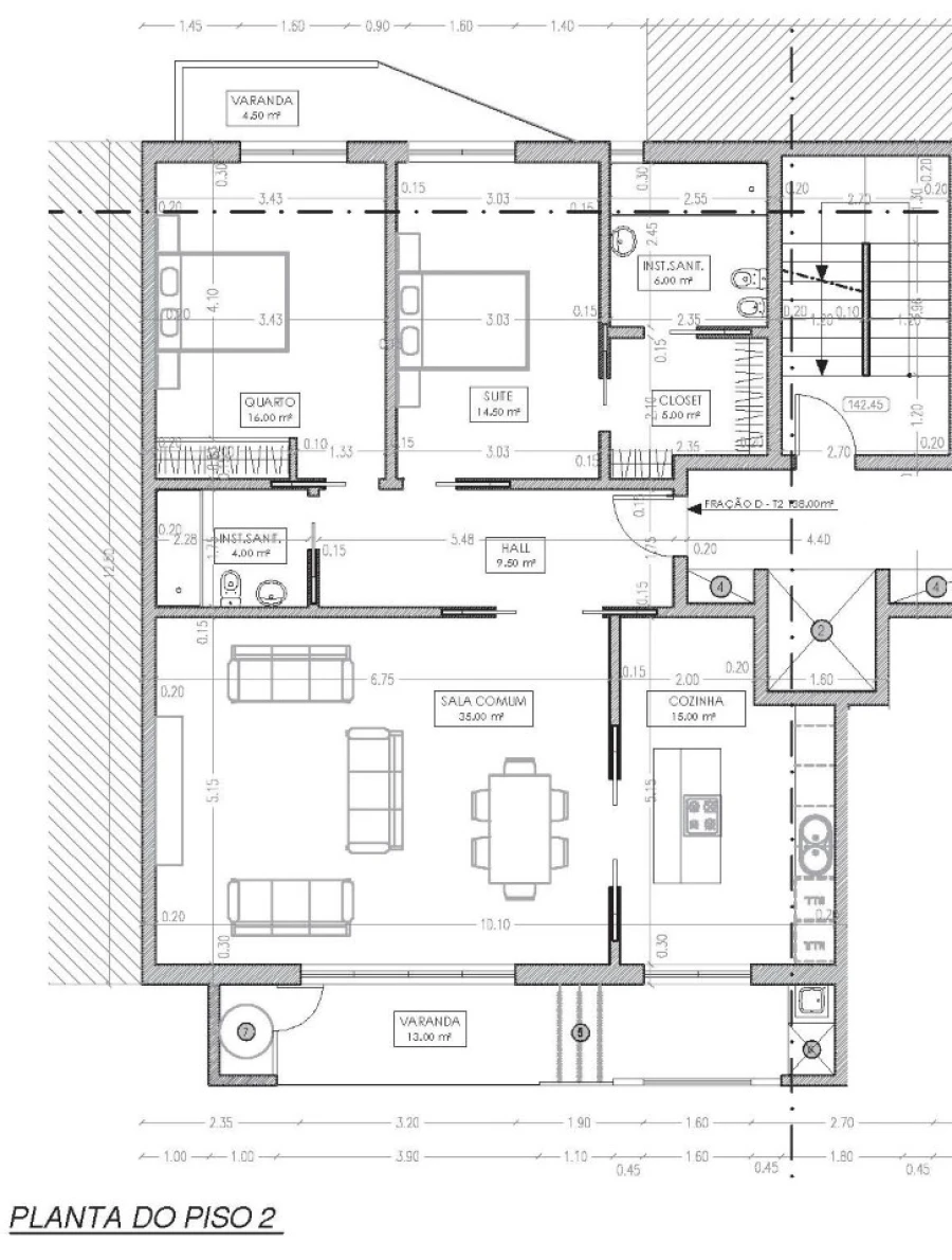 Apartamento T2 para Venda em Ramada e Caneças Planta 1