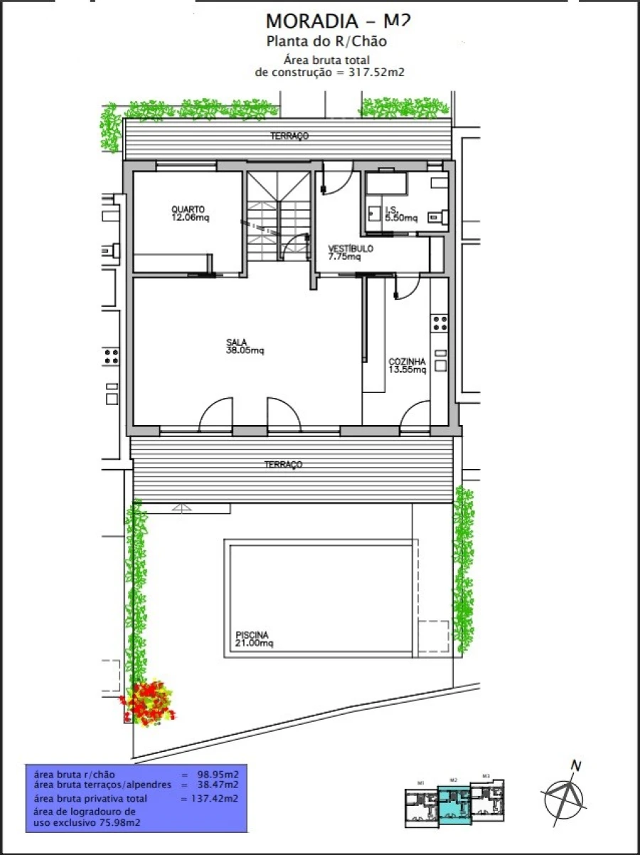 Moradia T4 para Venda em Alcabideche Planta 1
