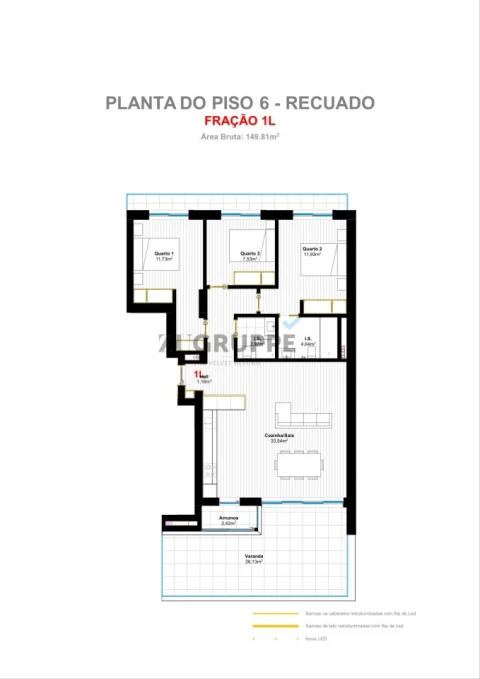 Apartamento T3 para Venda em Glória e Vera Cruz