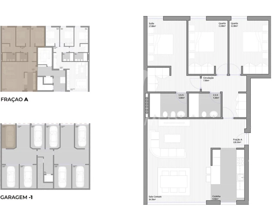 Apartamento T3 para Venda em São João Baptista Foto 13