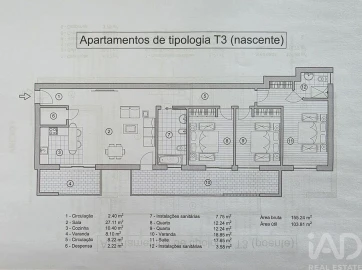 Apartamento T3 para Venda em Loule (São Sebastião)
