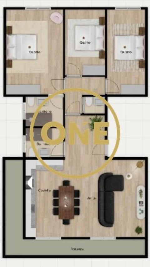 Apartamento T3 para Venda em Benfica