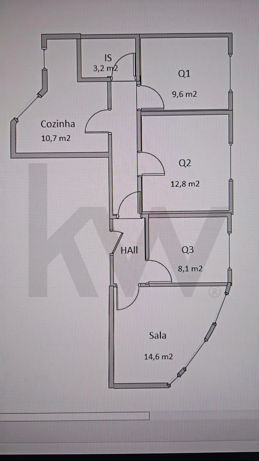 Apartamento T3 para Venda em Algés, Linda-A-Velha e Cruz Quebrada-Dafundo Planta 1