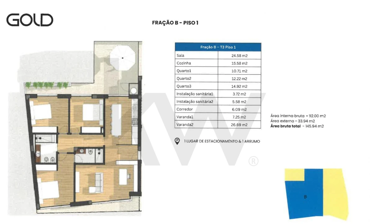Apartamento T3 para Venda em Requeixo, Nossa Senhora de Fátima e Nariz Foto 7