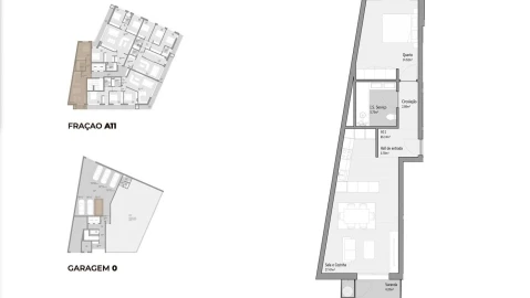 Apartamento T1 para Venda em Bougado (São Martinho e Santiago)