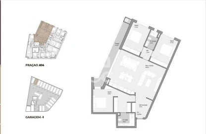 Apartamento T3 para Venda em Bougado (São Martinho e Santiago)
