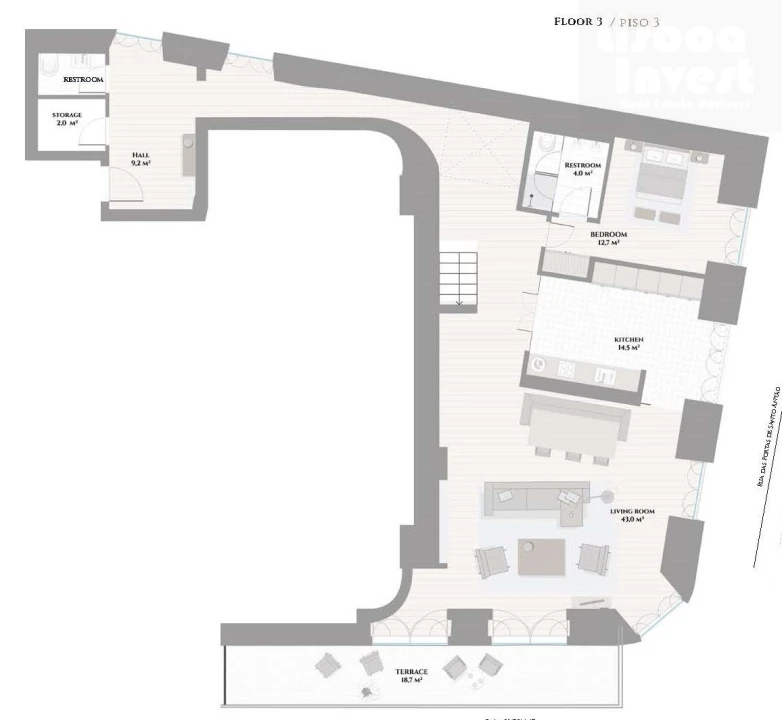 Apartamento T3 para Venda em Santo António Foto 6