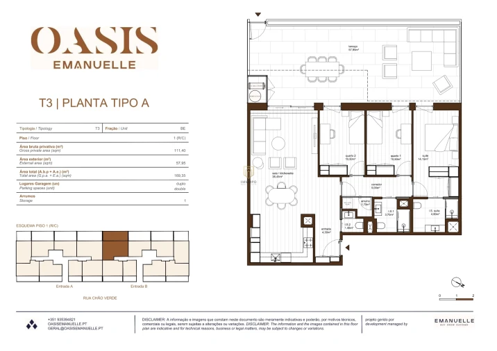 Apartamento T3 para Venda em Rio Tinto Planta 1
