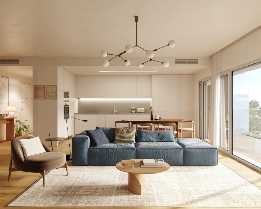 Apartamento T2 para Venda em Carcavelos e Parede Foto 12
