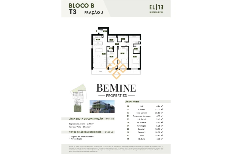 Apartamento T3 para Venda em Camara de Lobos Planta 1