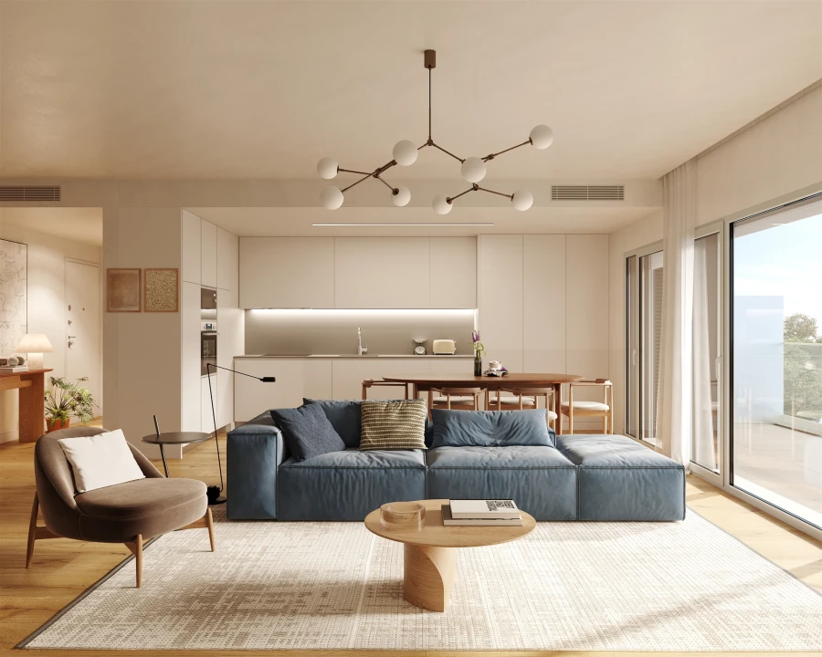 Apartamento T2 para Venda em Carcavelos e Parede Foto 12