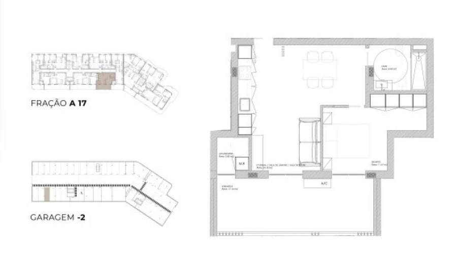 Apartamento T1 para Venda em Oliveira do Douro Planta 1